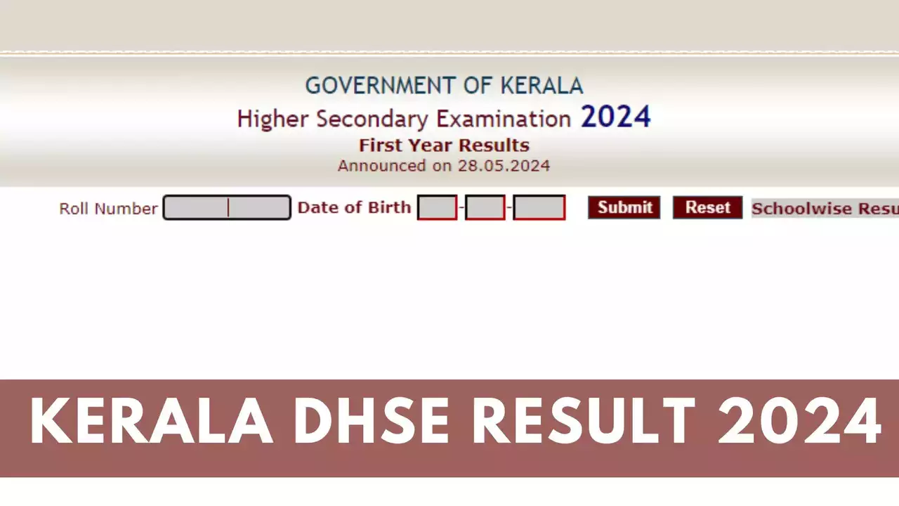 DHSE Kerala Plus One Result 2024 Out at keralaresults.nic.in, Direct Link Here