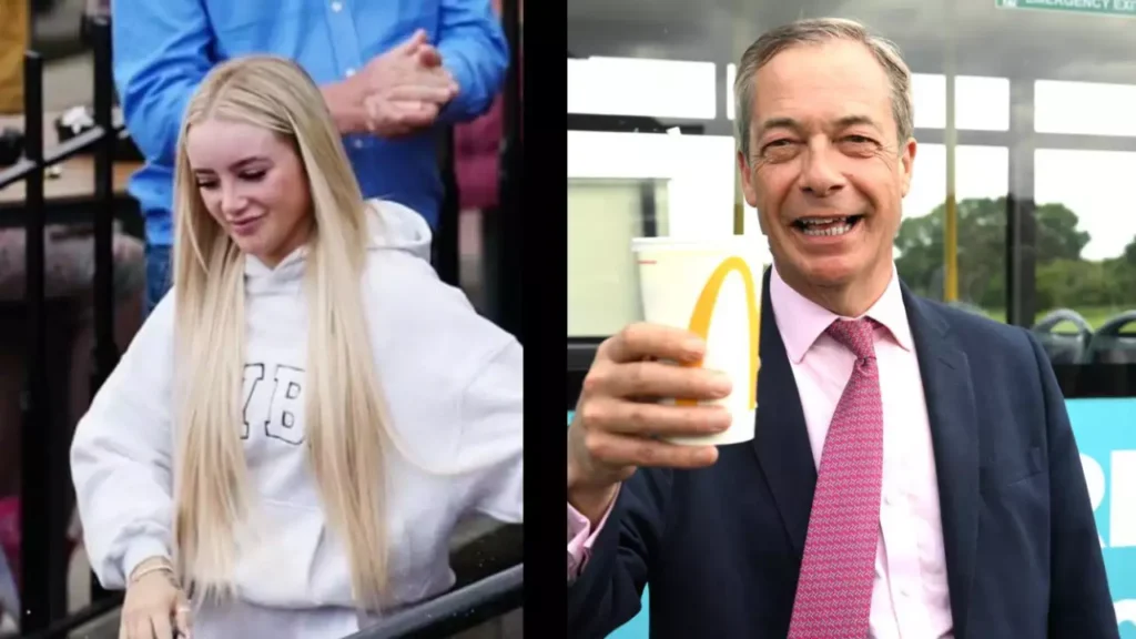 OnlyFans Model Victoria Thomas-Bowen Charged After McDonald's Milkshake Incident with Nigel Farage
