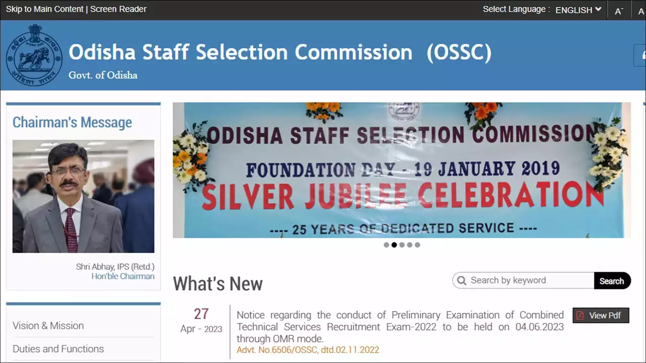 OSSC Combined Technical Service Recruitment Exam: Admit Card for Prelims Out, Direct Link to Download
