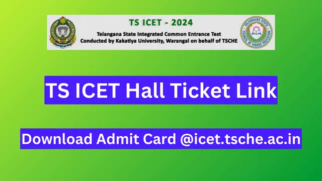 TS ICET Hall Ticket 2024 Link