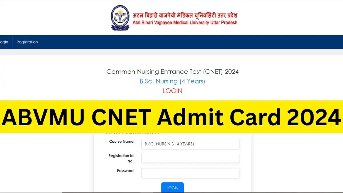 UP CNET 2024: Admit Card Out For Common Nursing Entrance Test